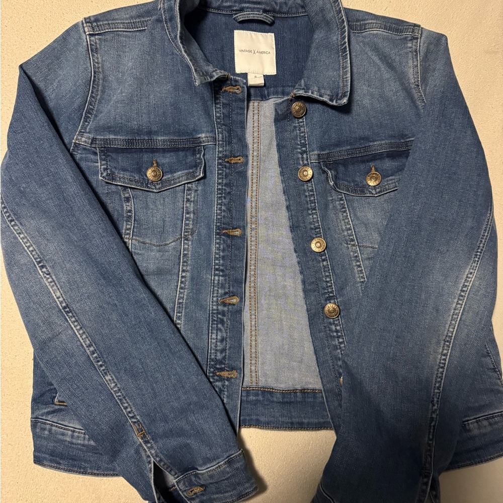 Vintage America Blue Denim Jacket